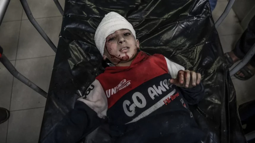 Yaralı Çocuk Gazze