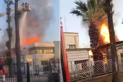 İzmir Parfüm Fabrikası Yangın