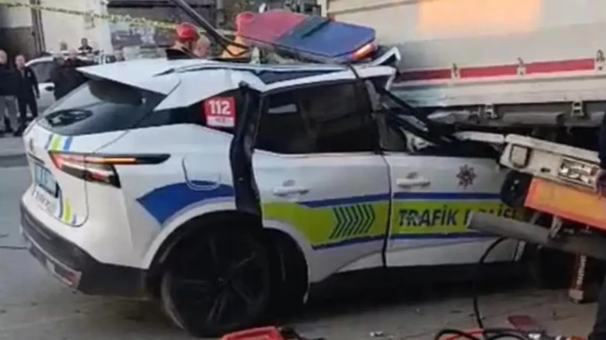 Polis Aracı kaza Manisa