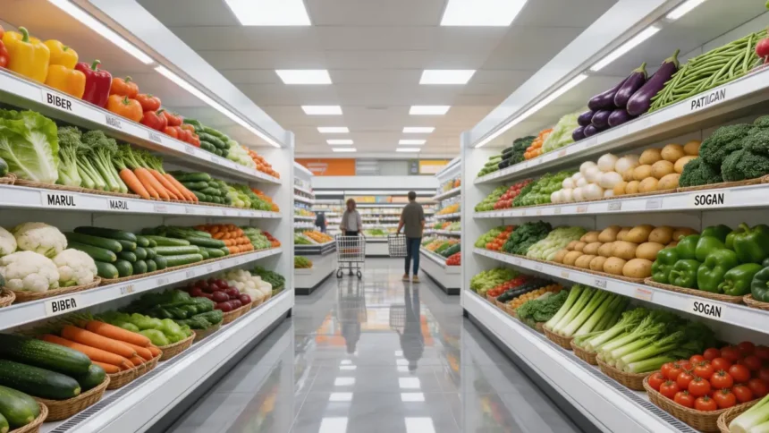 Market sebze Meyve Reyonu