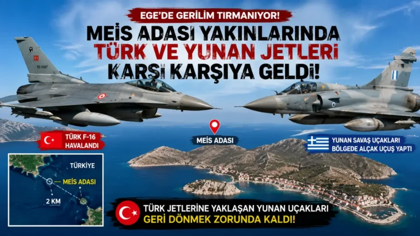 Türk Yunan Uçakları Meis Adası